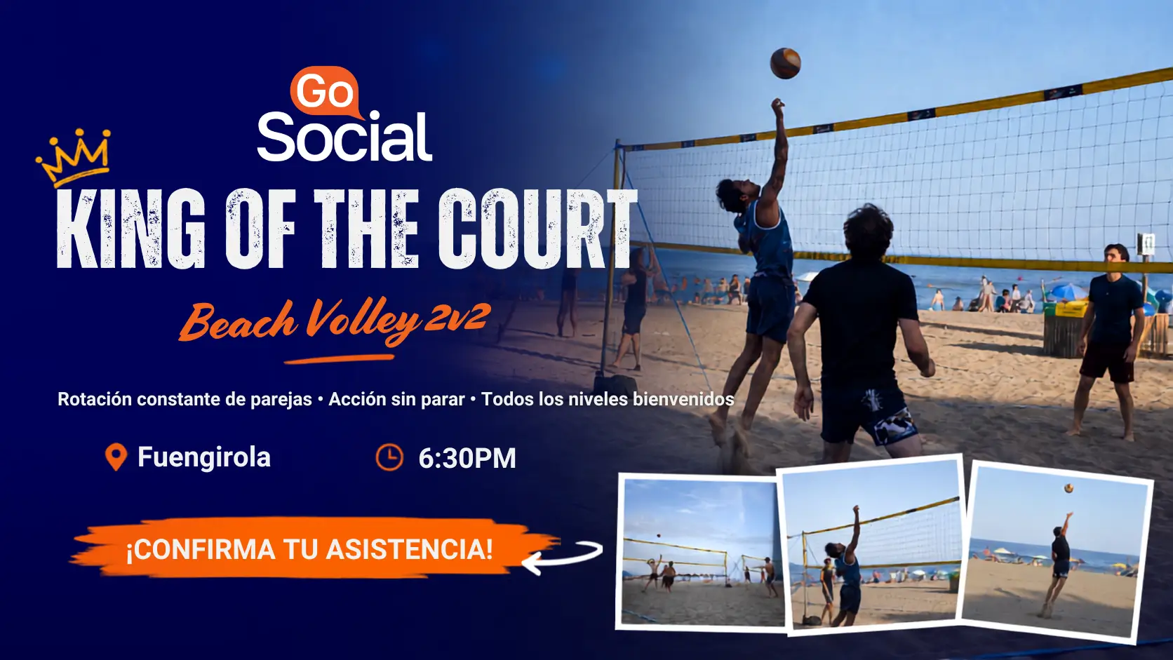 King of the Court Beach Volley – Social Mix en Fuengirola