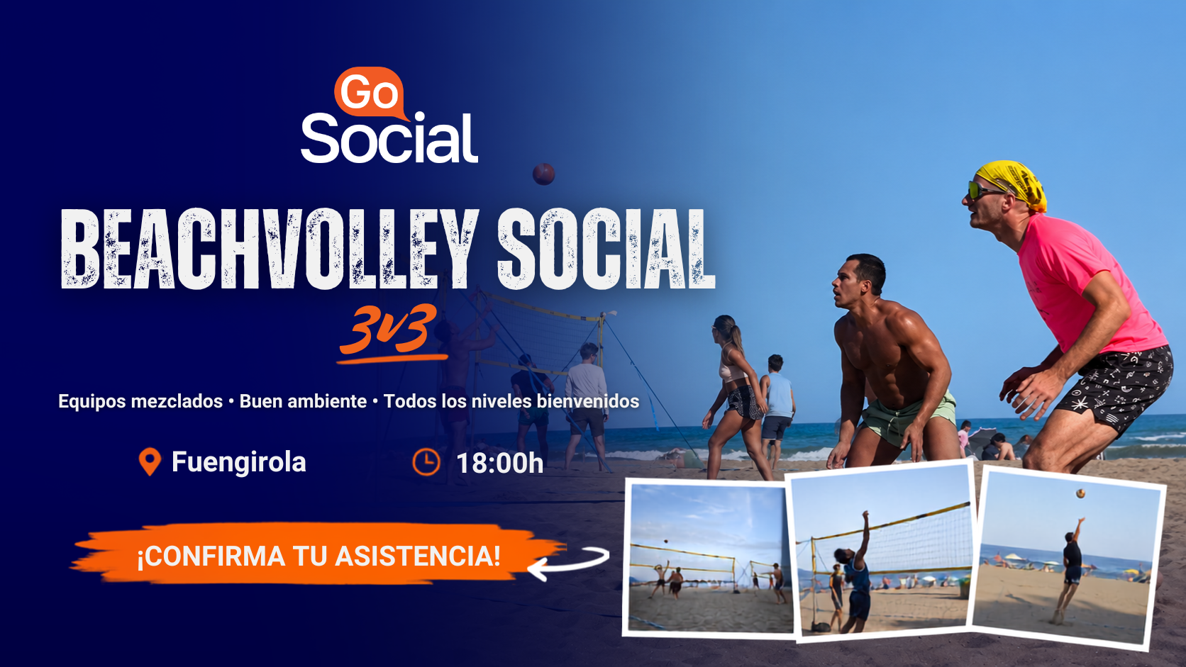 Beach Volley Social 3v3 en Fuengirola