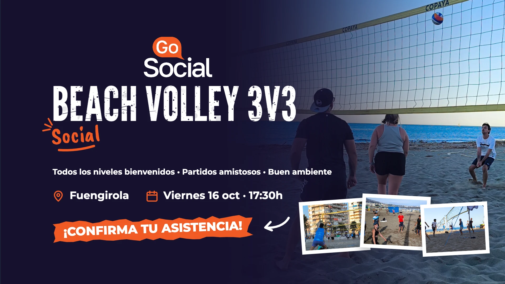 Beach Volley Social 3v3 en Fuengirola