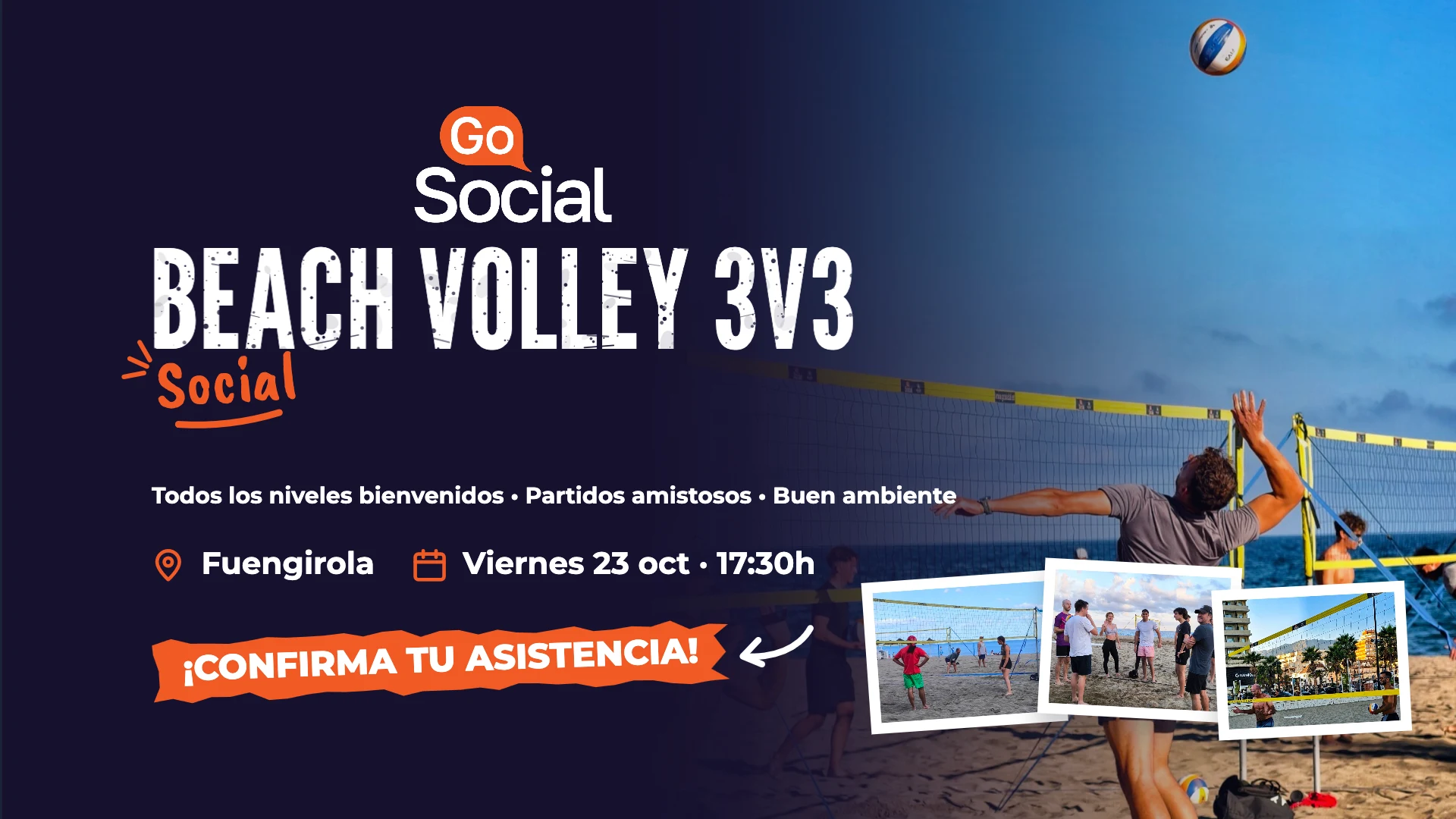 Beach Volley Social 3v3 en Fuengirola