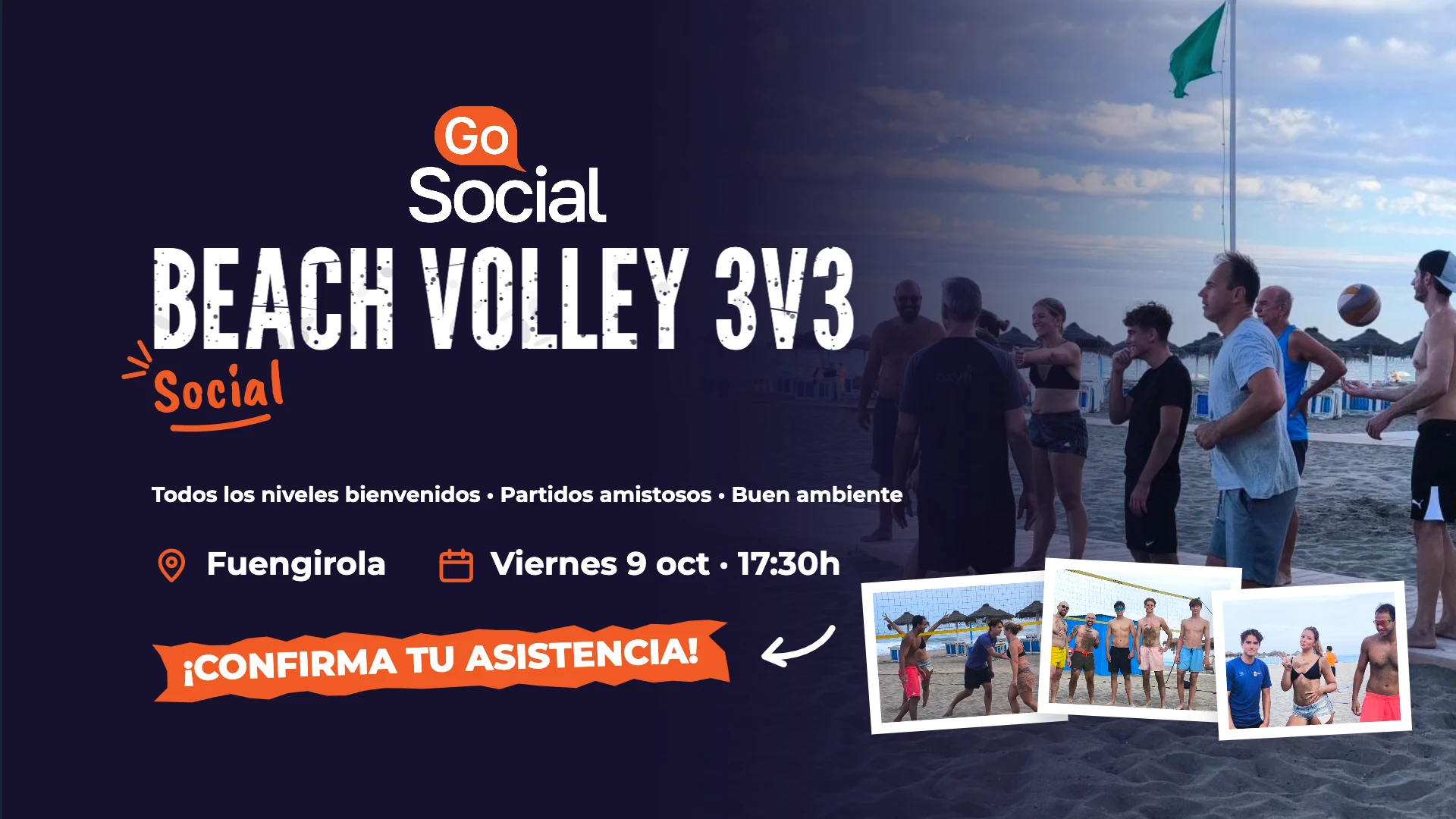Beach Volley Social 3v3 en Fuengirola
