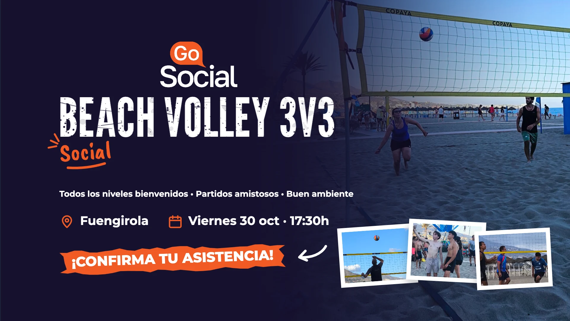 Beach Volley Social 3v3 en Fuengirola