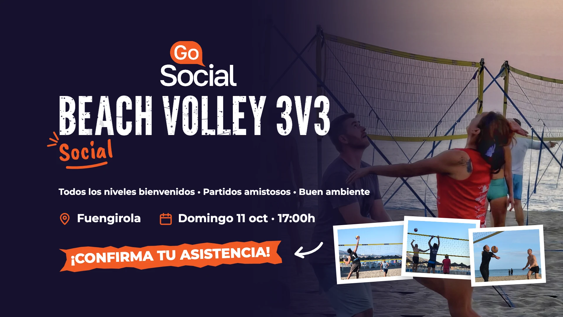 Beach Volley Social 3v3 en Fuengirola