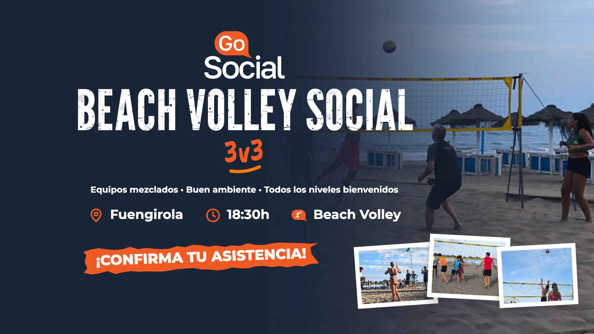 Beach Volley Social 3v3 en Fuengirola