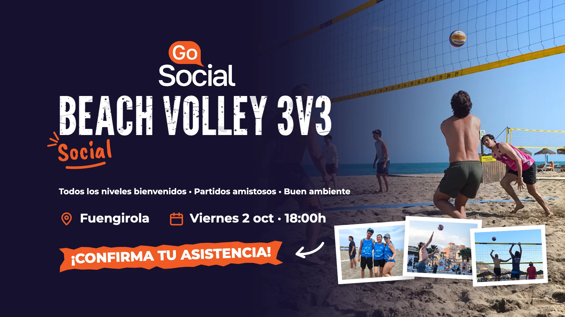 Beach Volley Social 3v3 en Fuengirola